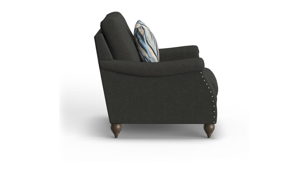 Veda - Fabric Chair With Nailhead Trim