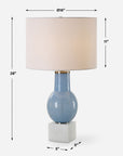 Clear Sky - Blue Glass Table Lamp