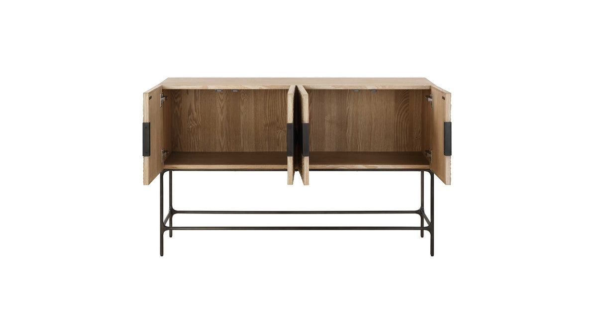 Lunar - 4 Door Elm Wood Cabinet