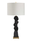 Demelo - Stacked Wood Table Lamp - Black