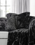 Arctic Bear - Oversized Throw Blanket - Black
