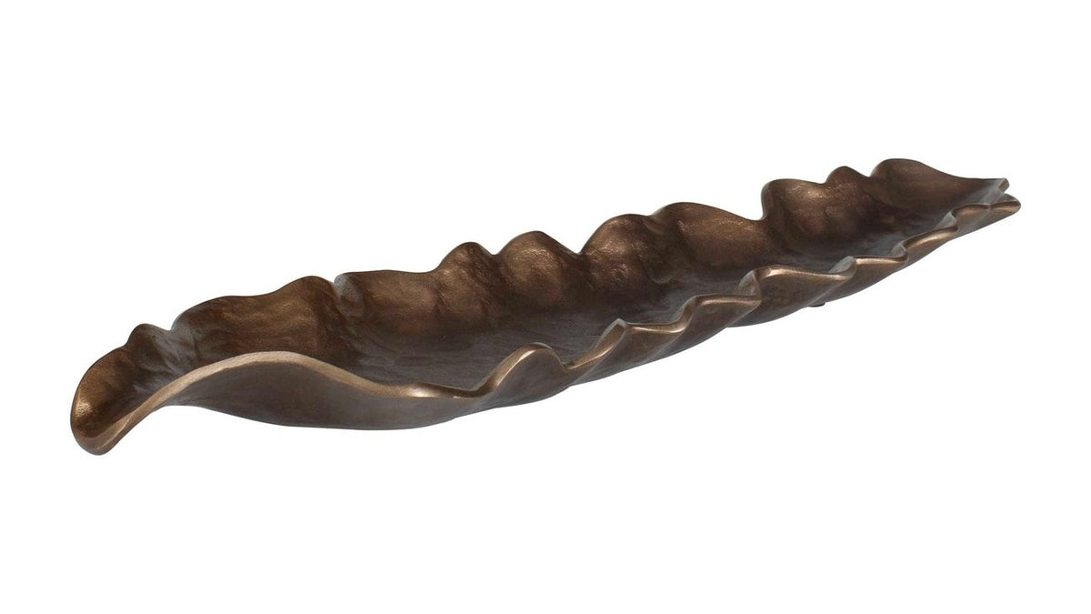 Frond - Indoor-Outdoor Leaf Tray - Bronze