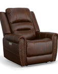 Oscar - Power Recliner With Power Headrest - Pumpernickel
