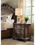 Rhapsody - 3-Drawer Nightstand - Dark Brown