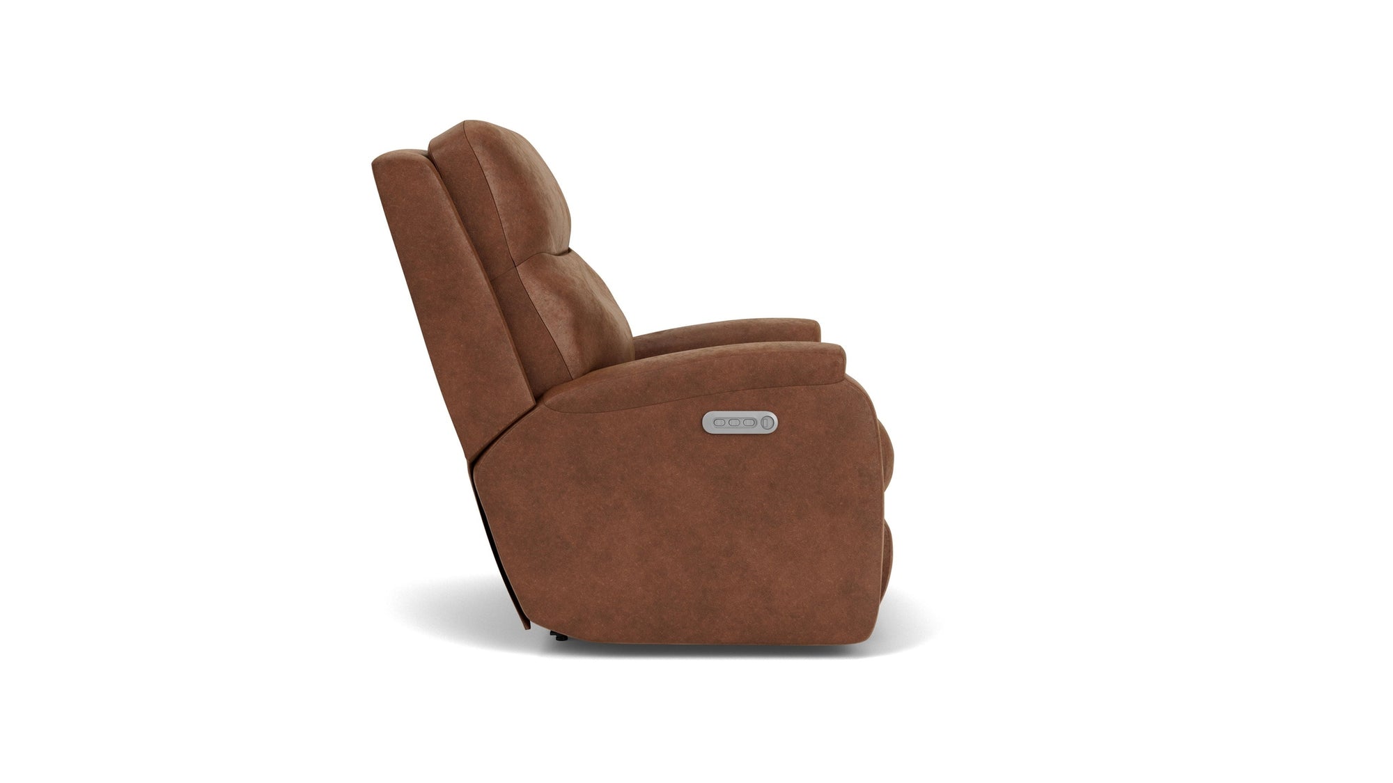 Penn - Transitional Fabric Power Rocking Recliner With Power Headrest & Lumbar