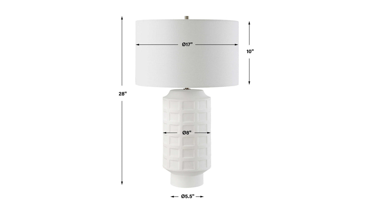 Window - Table Lamp - Pane White