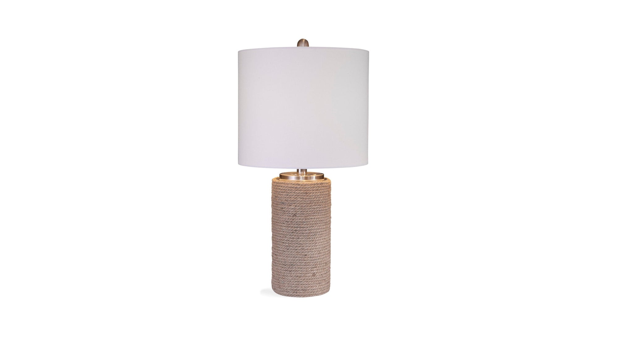 Lakeland - Table Lamp - Light Brown / White