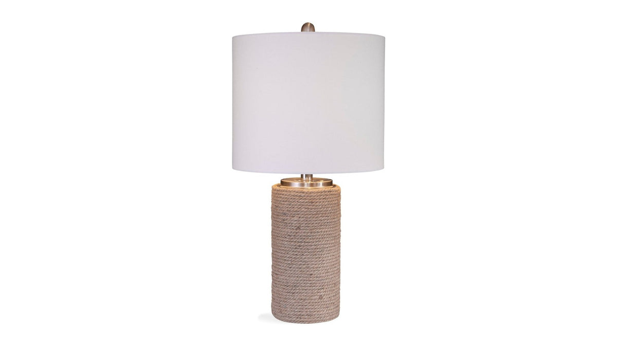 Lakeland - Table Lamp - Light Brown / White