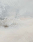 Simple Serenity - Framed Abstract Art - White / Light Blue