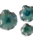 Abella - Ceramic Flowers (Set of 3) - Blue