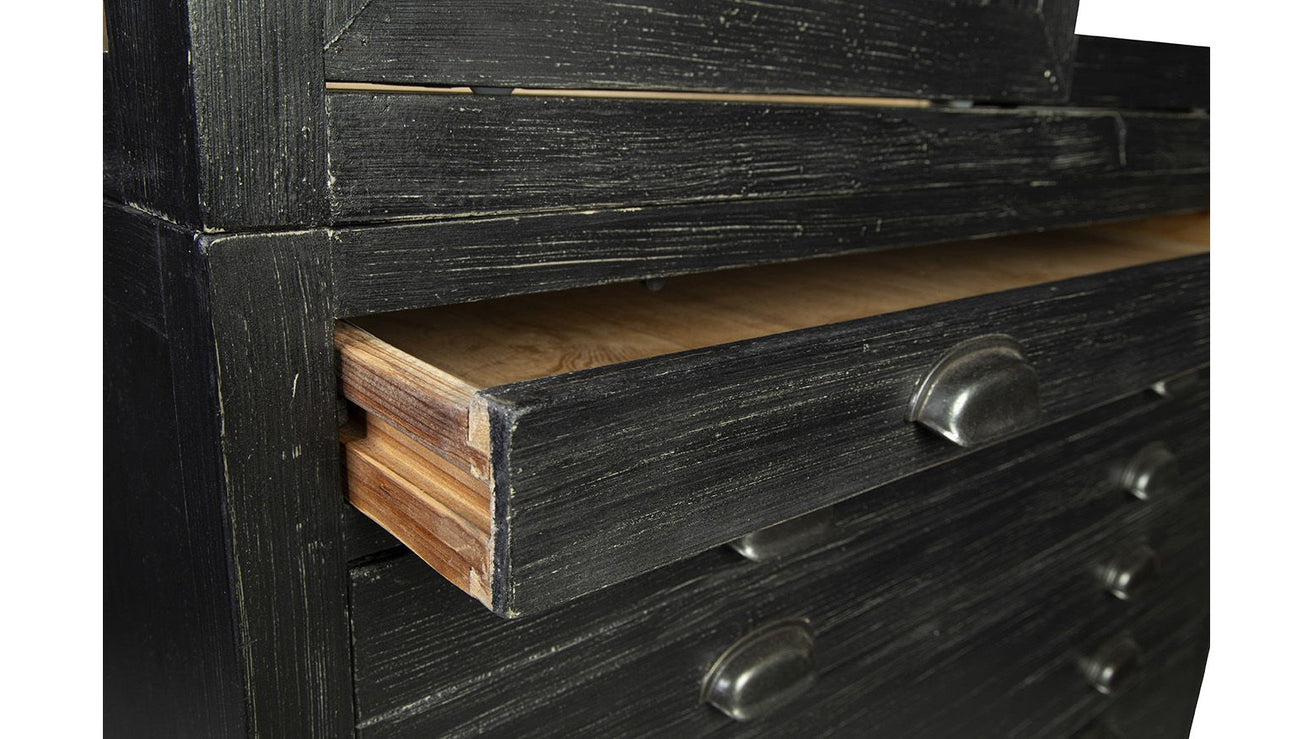 Balmoral - Single Display Cabinet - Black