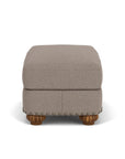 Patterson - Fabric Ottoman, Nailhead Trim