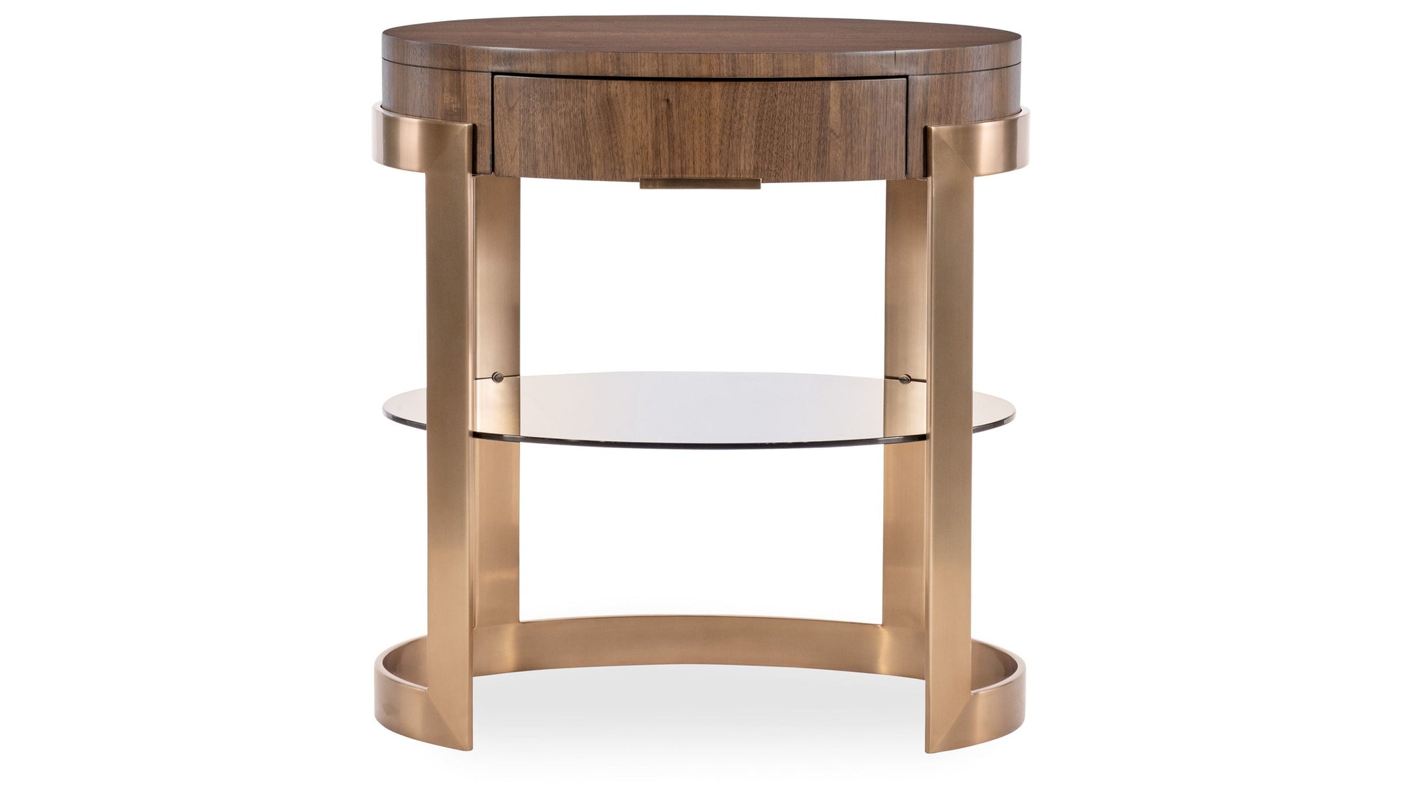 Eleana - Oval Nightstand - Medium Wood
