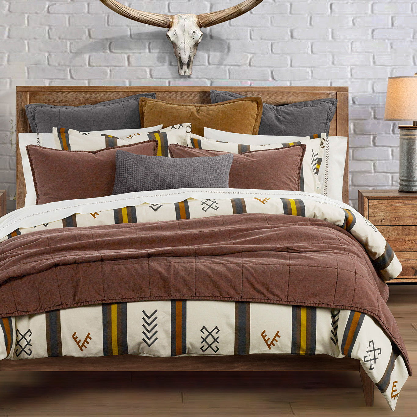 Toluca Canvas - Twin Comforter Set (Set of 2) - Multi Color