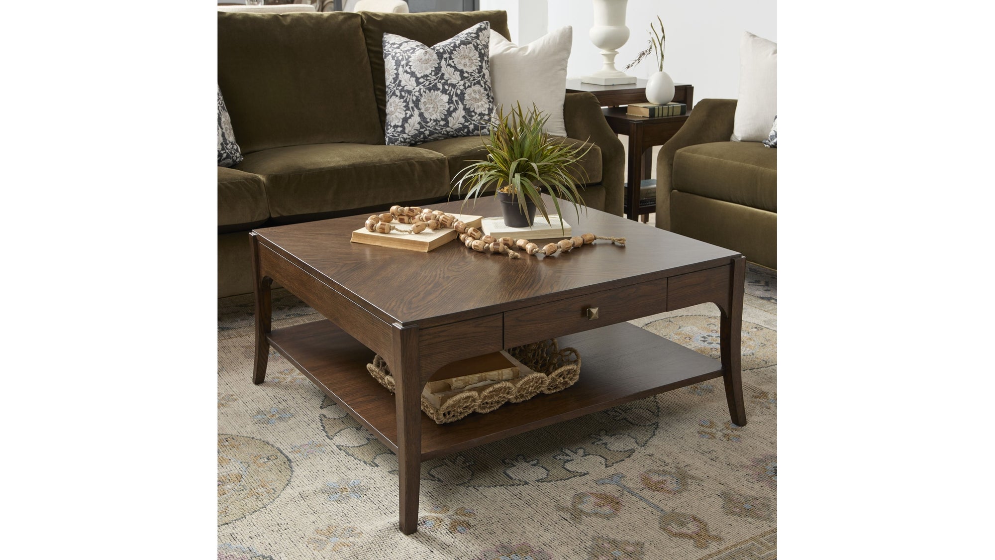 Sylvie - Rectangular Coffee Table - Dark Brown
