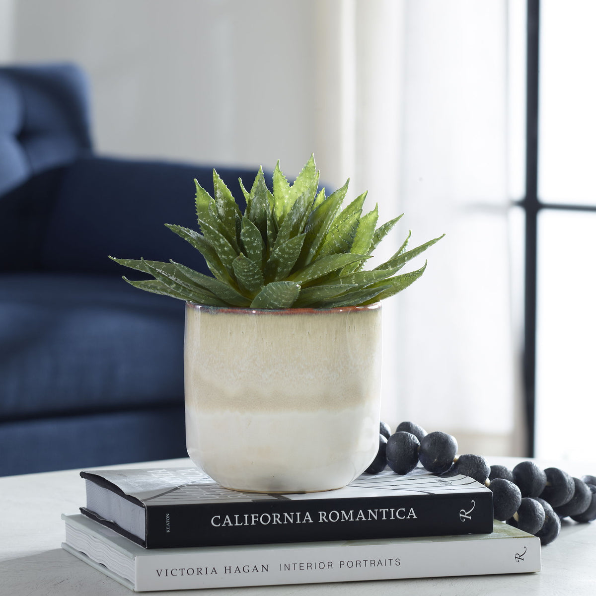 Doha - Succulent Accent - Light Gray