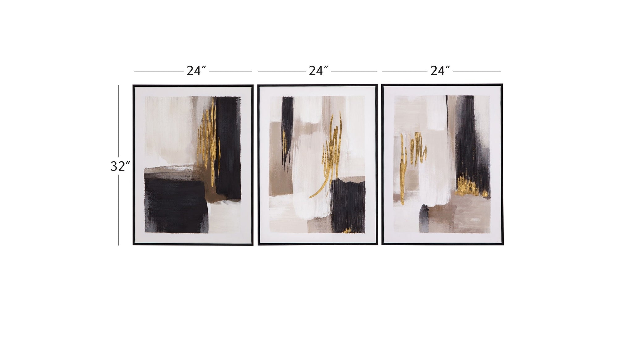 Journey Canvas Art Set of 3 - Beige