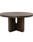 Athens - Round Dining Table - Chocolate Brown
