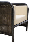 Montgomery - Cane Chair - Black / Beige