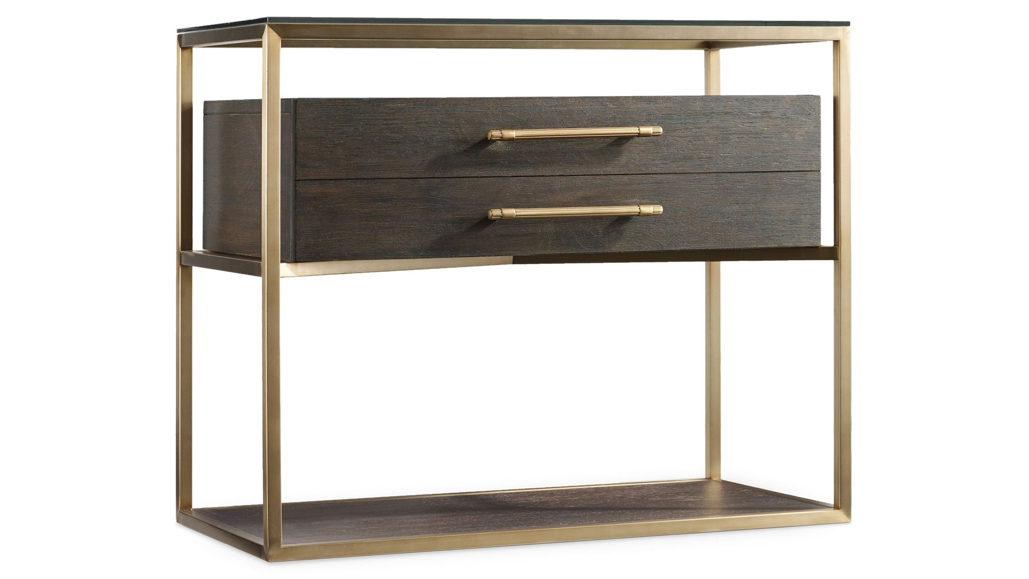 Curata - 1-Drawer Nightstand - Dark Brown