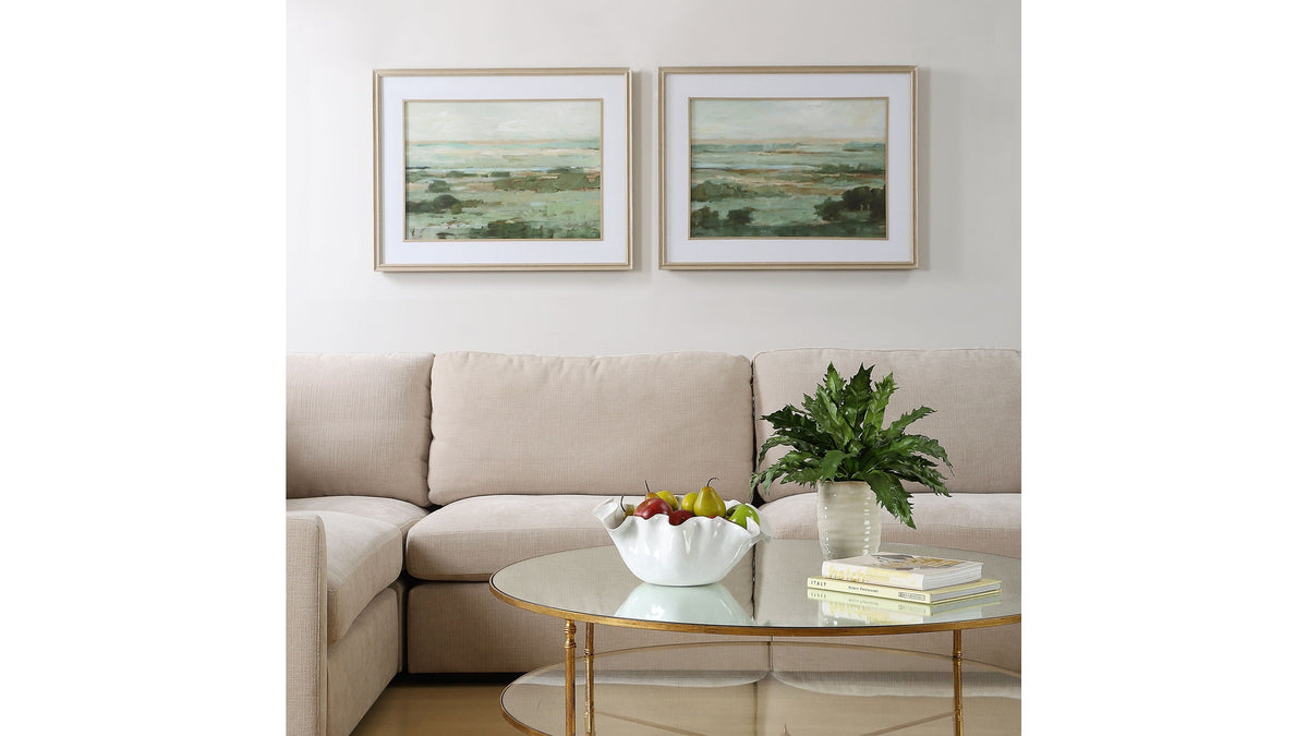 Warm - Valley Framed Prints (Set of 2) - Light Brown
