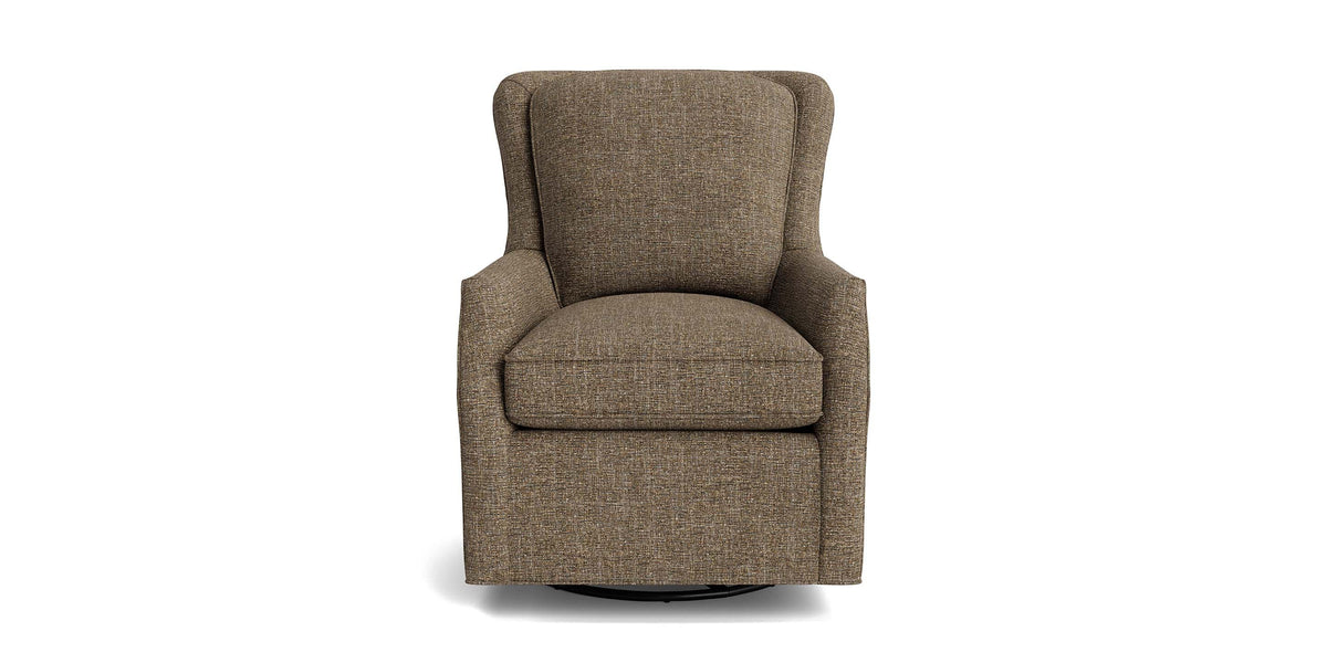 Kent Slope Arm Accent Chair, Stationary or Swivel