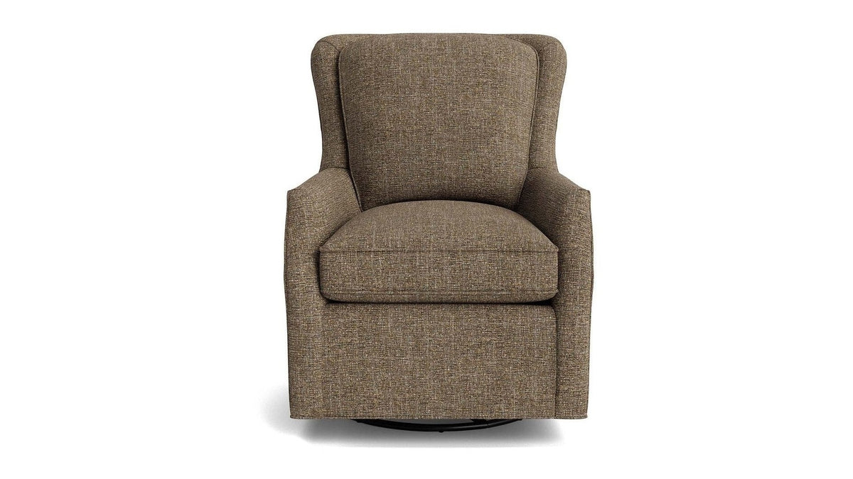 Kent Slope Arm Accent Chair, Stationary or Swivel