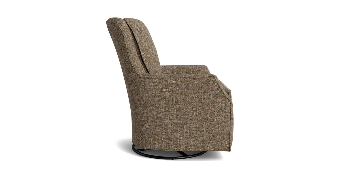 Kent Slope Arm Accent Chair, Stationary or Swivel