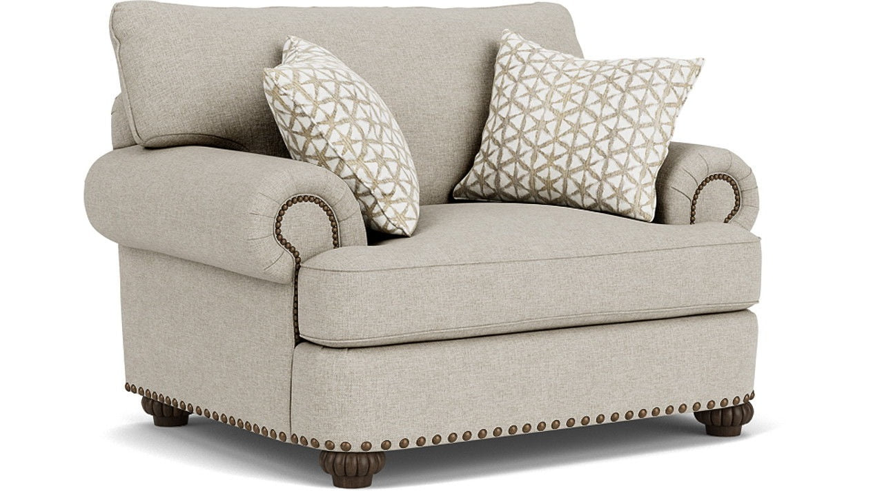 Patterson - Fabric Chair, Nailhead Trim
