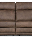 SS - Duncan Power Loveseat With Power Headrest & Lumbar - Dark Brown