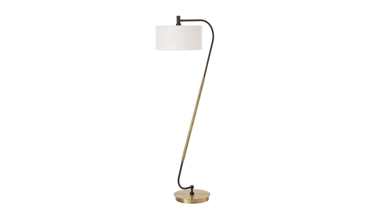 Irwin - Floor Lamp - Curved Brass
