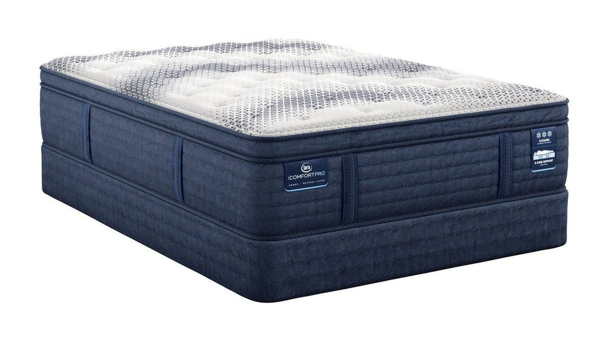 iComfortPro - 16" Buckingham Latex Foam Plush Pillow Top Mattress