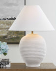 Rocio - Ceramic Table Lamp - White