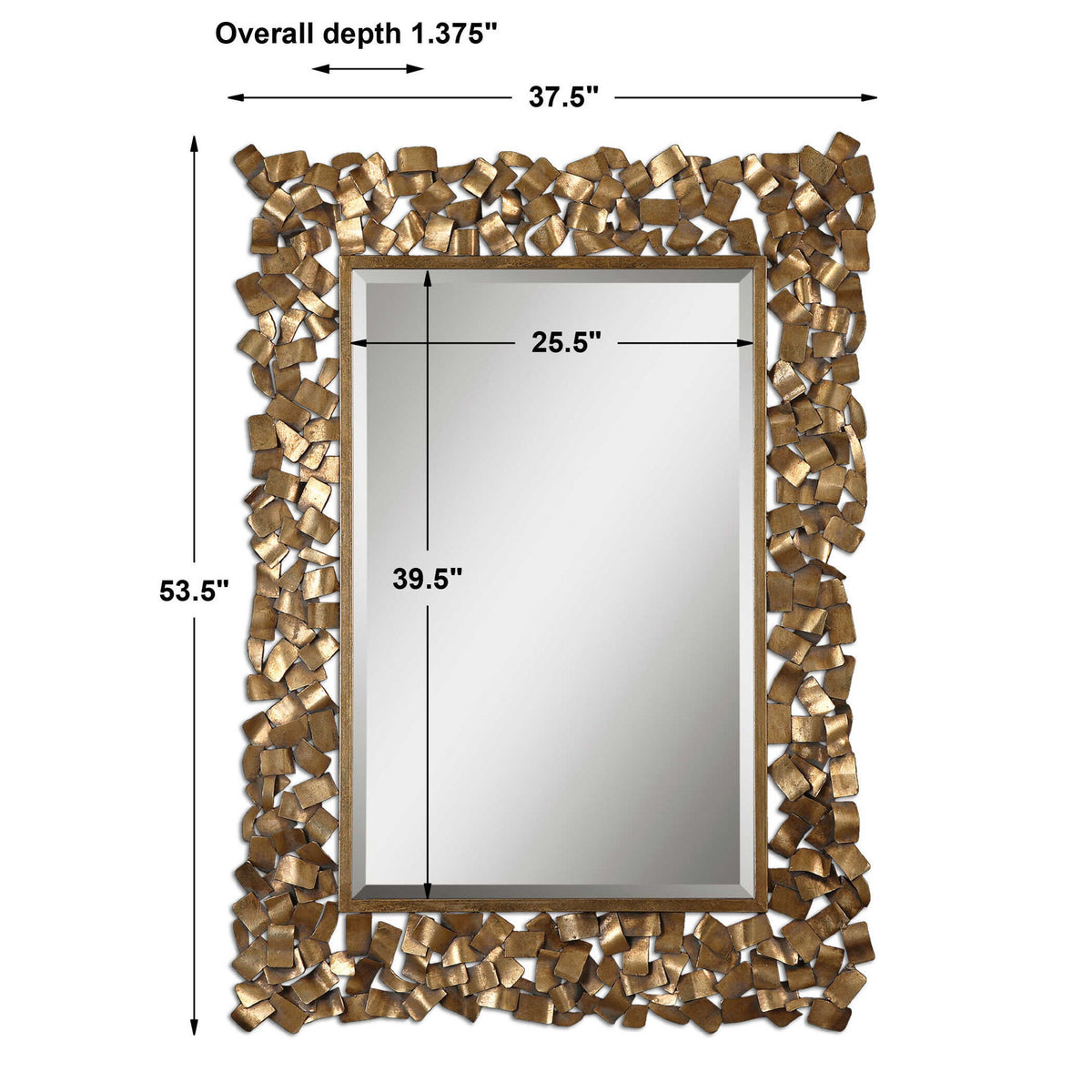 Capulin - Mirror - Antique Gold
