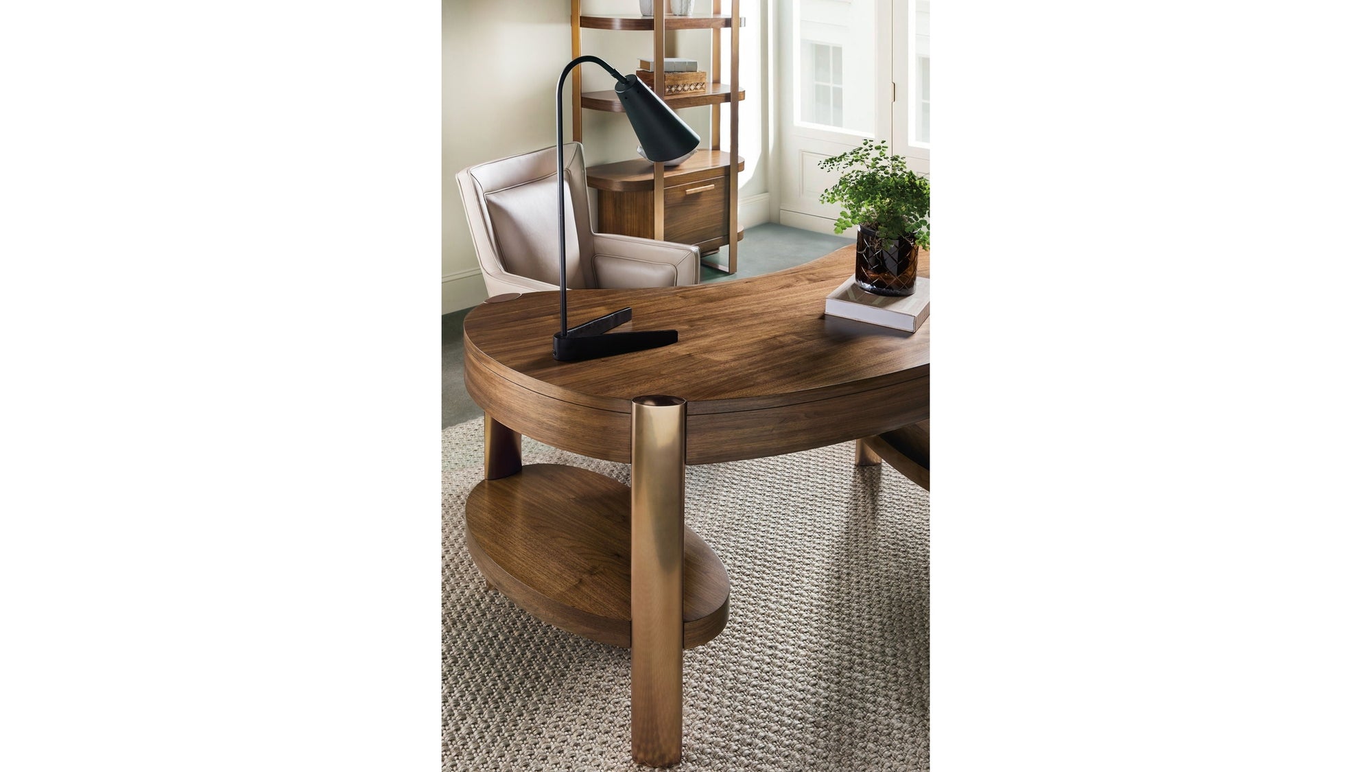 Eleana - Writing Desk - Medium Wood