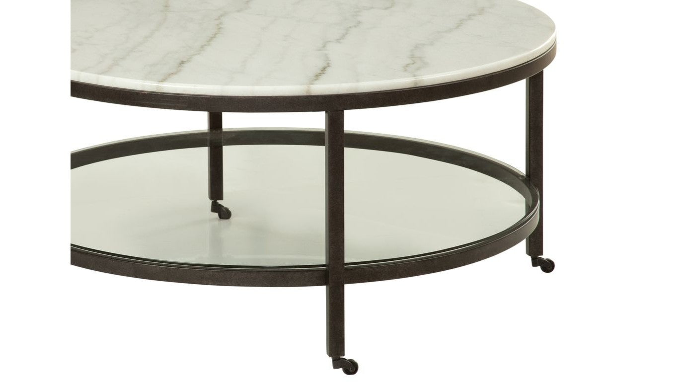 Whitman - Round Cocktail Table - White