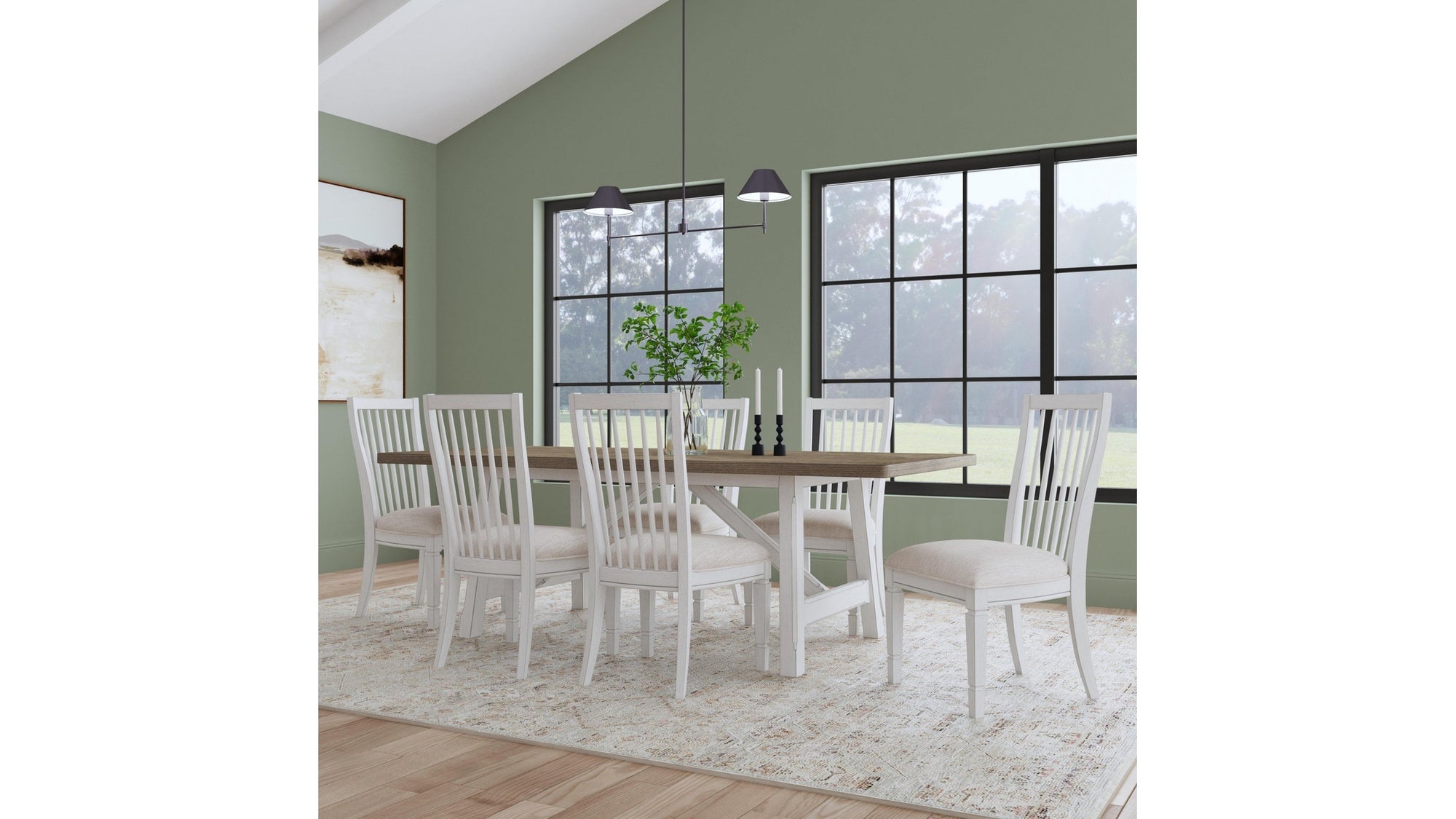 Melody - Upholstered Dining Chair Set of 2 - White