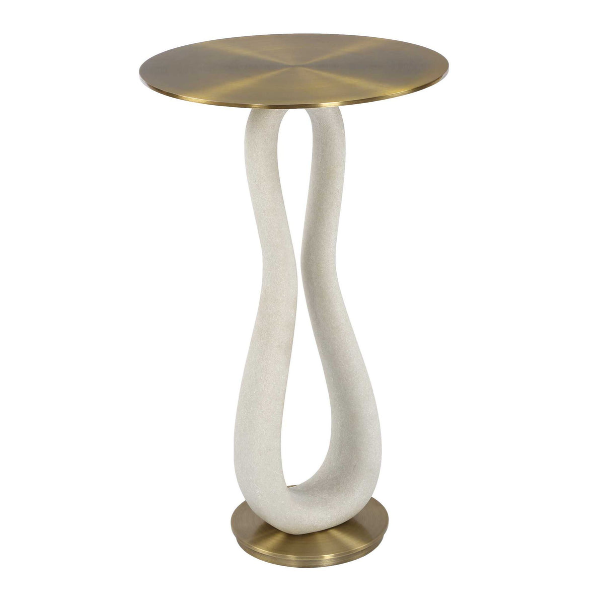 Sonia - Modern Accent Table - Brass
