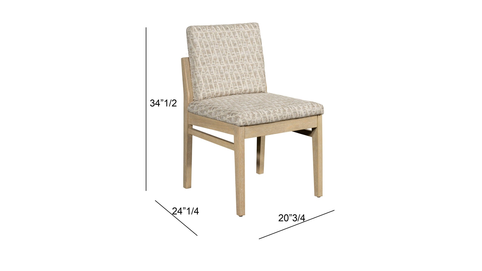 Trifecta - Dining Chair - Driftwood Cerused Oak