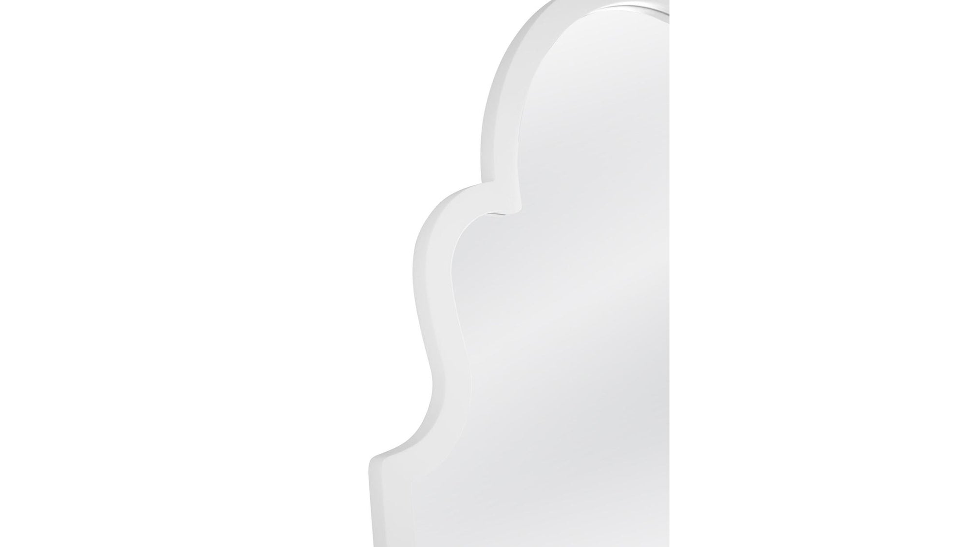 Elberta - Floor Mirror - White