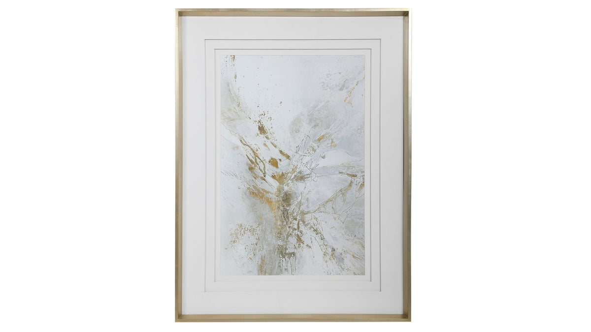 Pathos - Framed Abstract Print - Gold