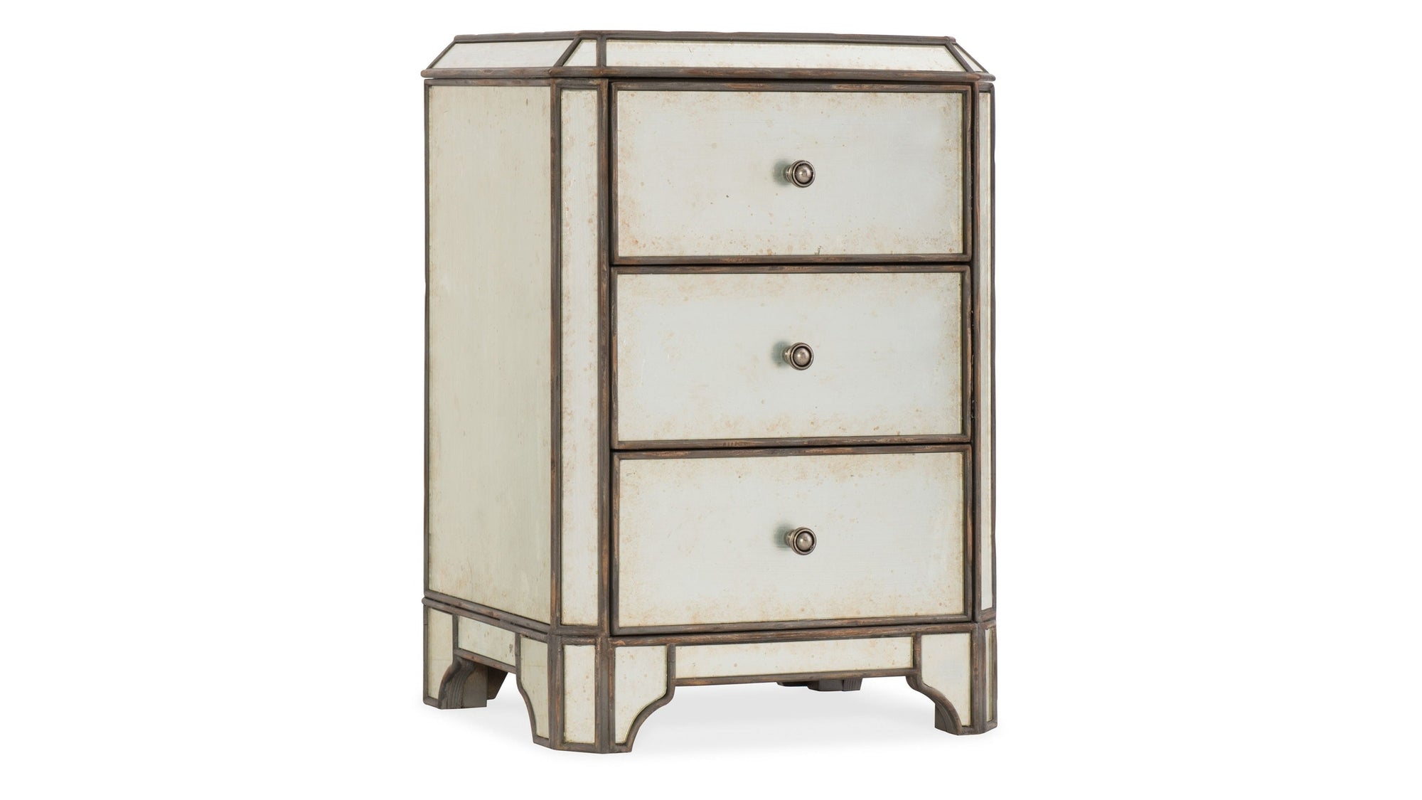 Arabella - Mirrored 3-Drawer Nightstand