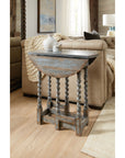 La Grange - Prause Gate Leg Round Table - Light Blue