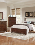 Bonanza - Linen Upholstered Bed With Mansion Footboard