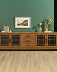Lincoln - Large Entertainment Base - Warm Walnut