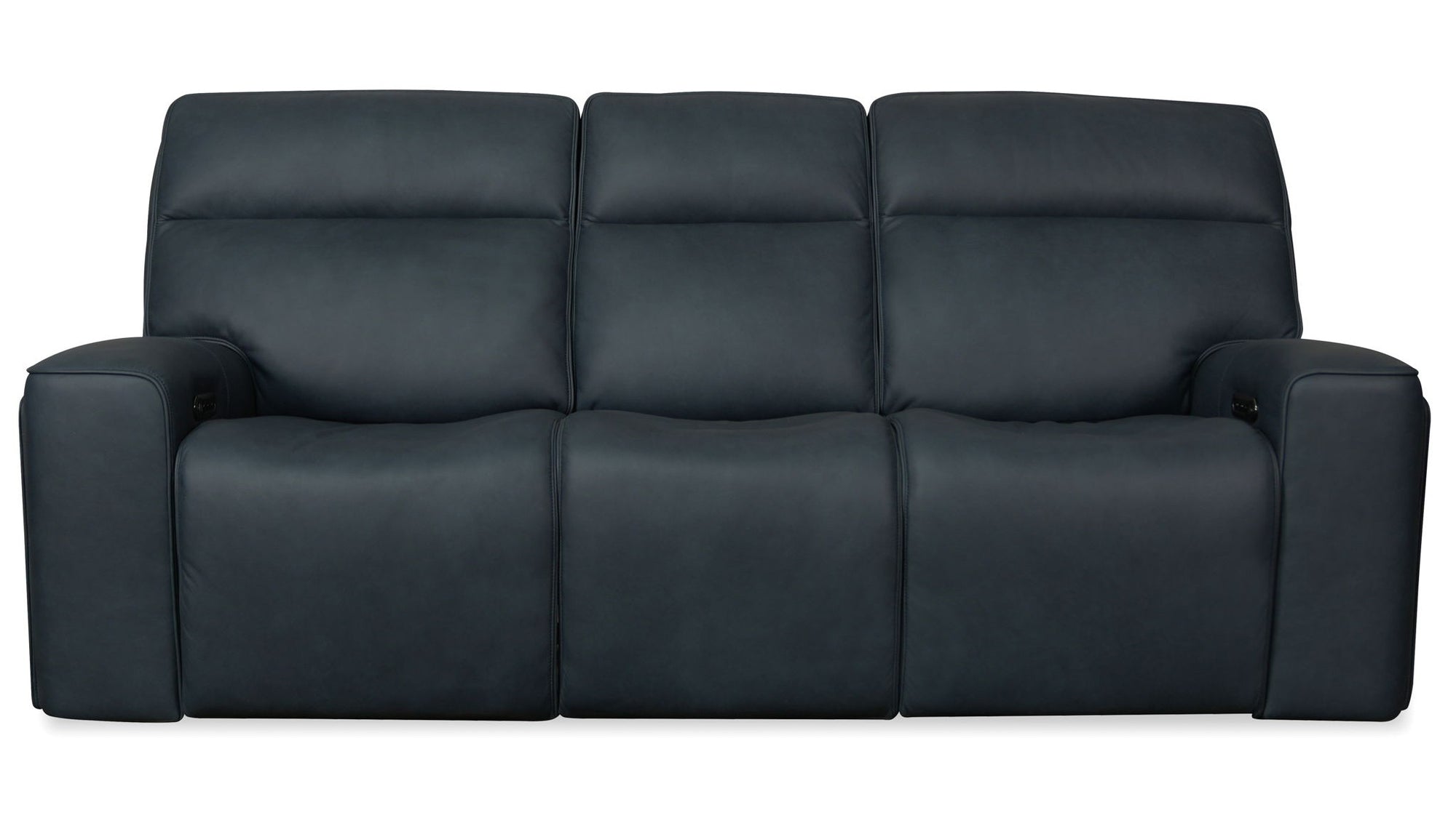 Riverton - Power Sofa With Power Headrest And Lumbar - Black