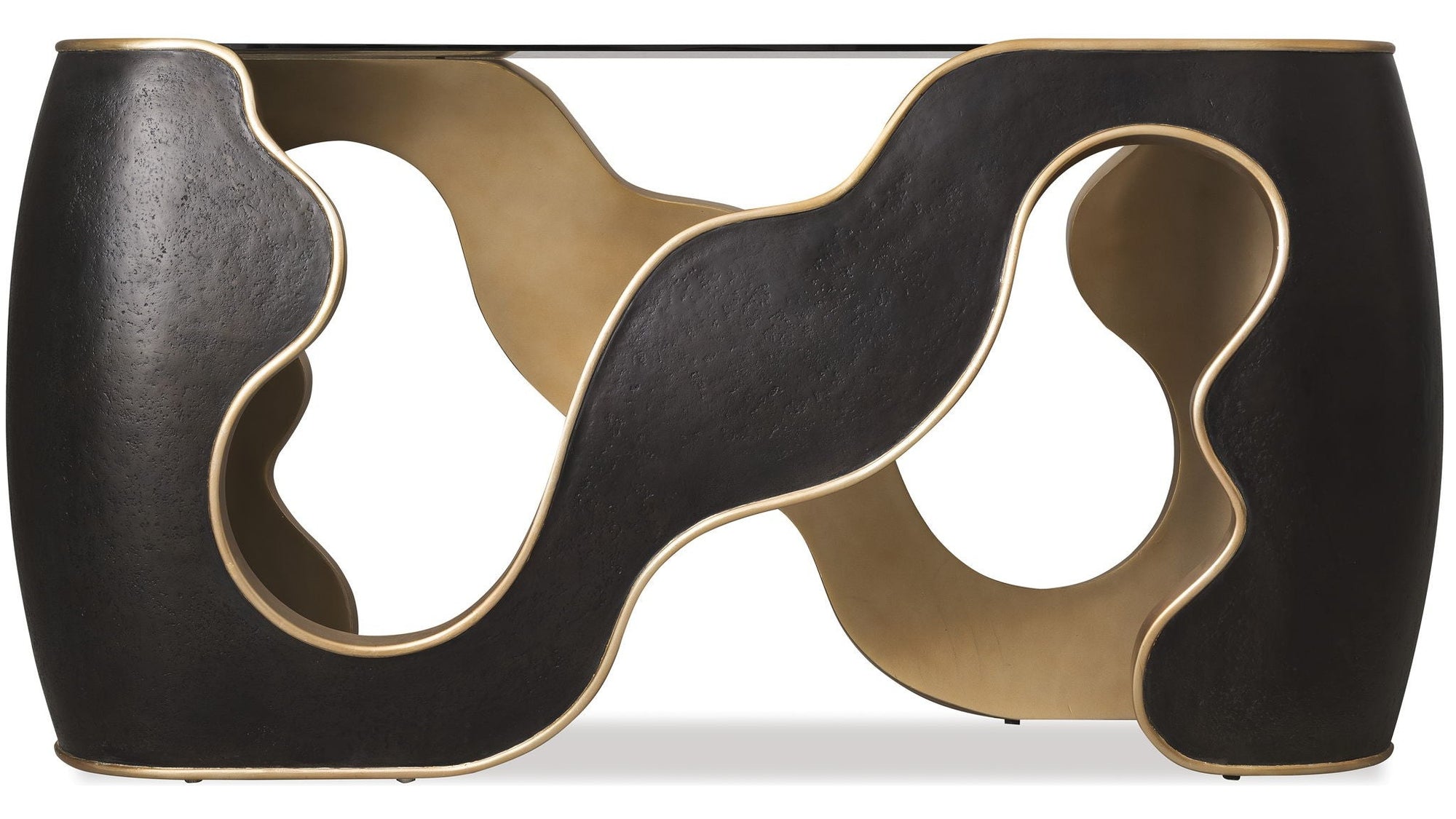 Melange - Even And Flow Console Table - Black