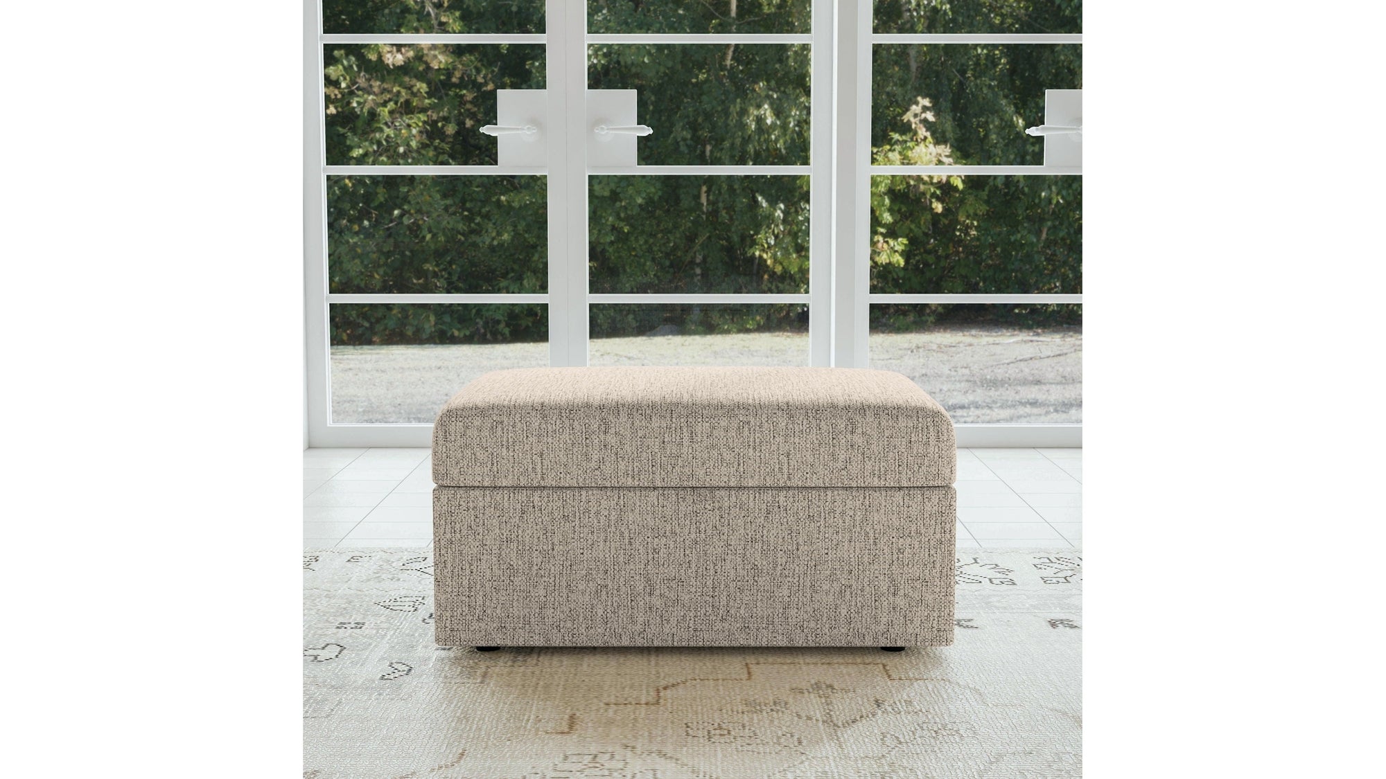 Sky - Fabric Storage Ottoman