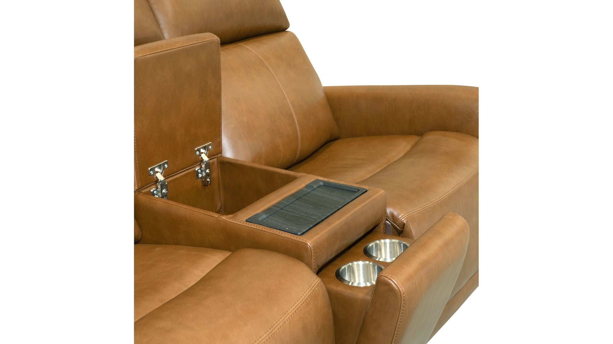 Alister - Power Gliding Loveseat With Console, Power Headrests &amp; Lumbar