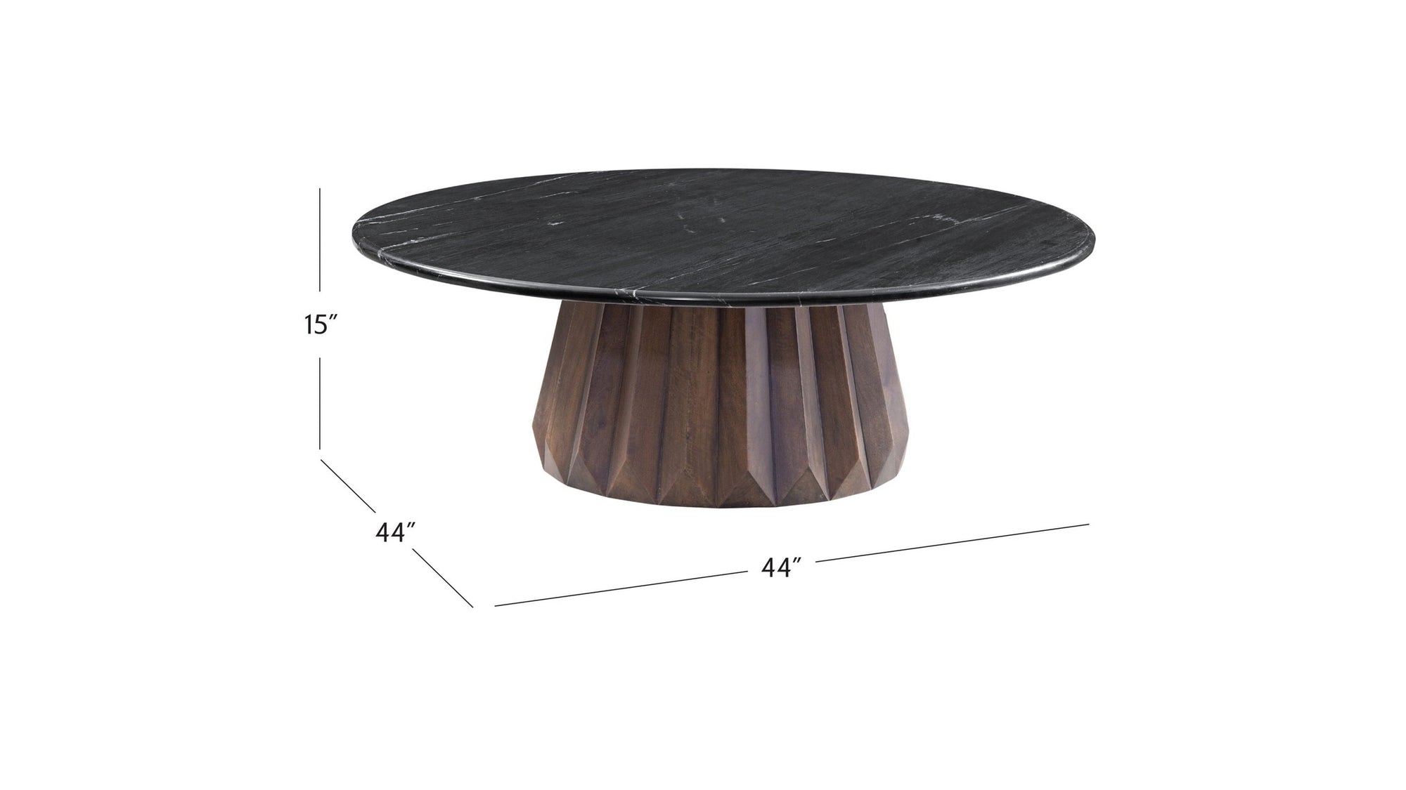 Jennings - Nesting Large Cocktail Table - Dark Brown